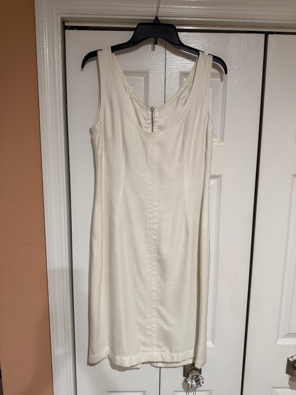 Dolce & Gabbana Ivory Scoop Neck Mini Dress